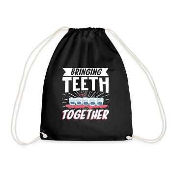 Dental Orthodontic Dentist - Drawstring Bag - black - Front