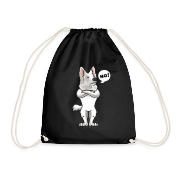 Stuer Blanc berger suisse cadeau - Sac de sport léger - noir - Devant