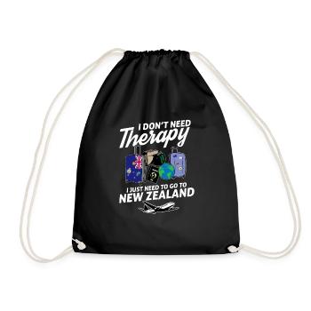 New Zealand flag I New Zealand Souvenirs - Turnbeutel - Schwarz - Vorne