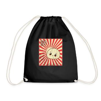Cadeau Mochi Kawaii Japon - Sac de sport léger - noir - Devant