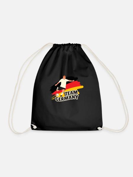 Team Germany Fußball - Turnbeutel - Schwarz