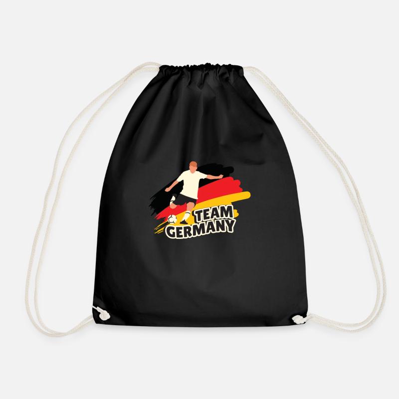 Team Germany Fußball - Turnbeutel - Schwarz