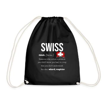 Suisse - Sac de sport léger - noir - Devant