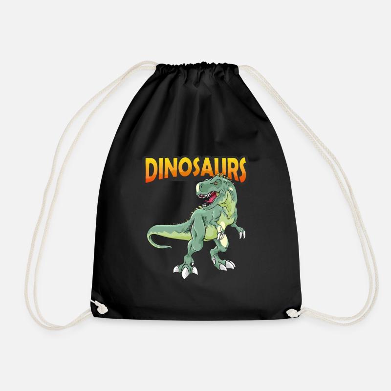 Dinosaurier - Rex Dino Welt - Turnbeutel - Schwarz