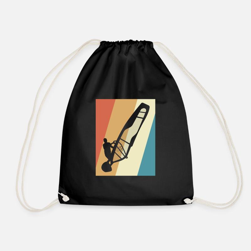 Windsurfing Windsurfers - Drawstring Bag - black