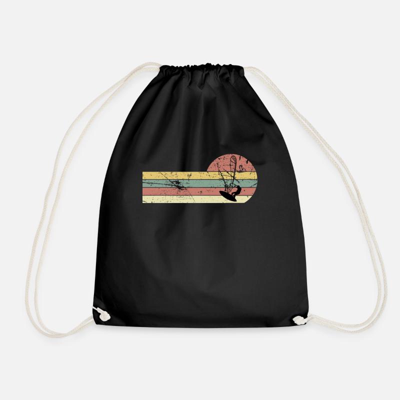 Windsurfing Windsurfers - Drawstring Bag - black