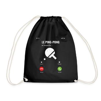 Le Ping Pong m'appelle il faut que j'y aille - Sac de sport léger - noir - Devant