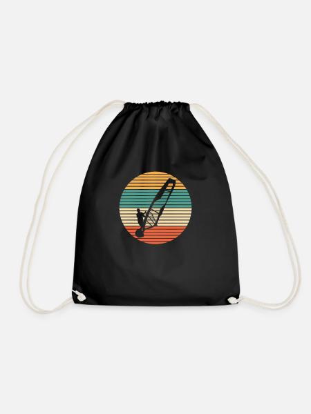 Windsurfing Windsurfers - Drawstring Bag - black