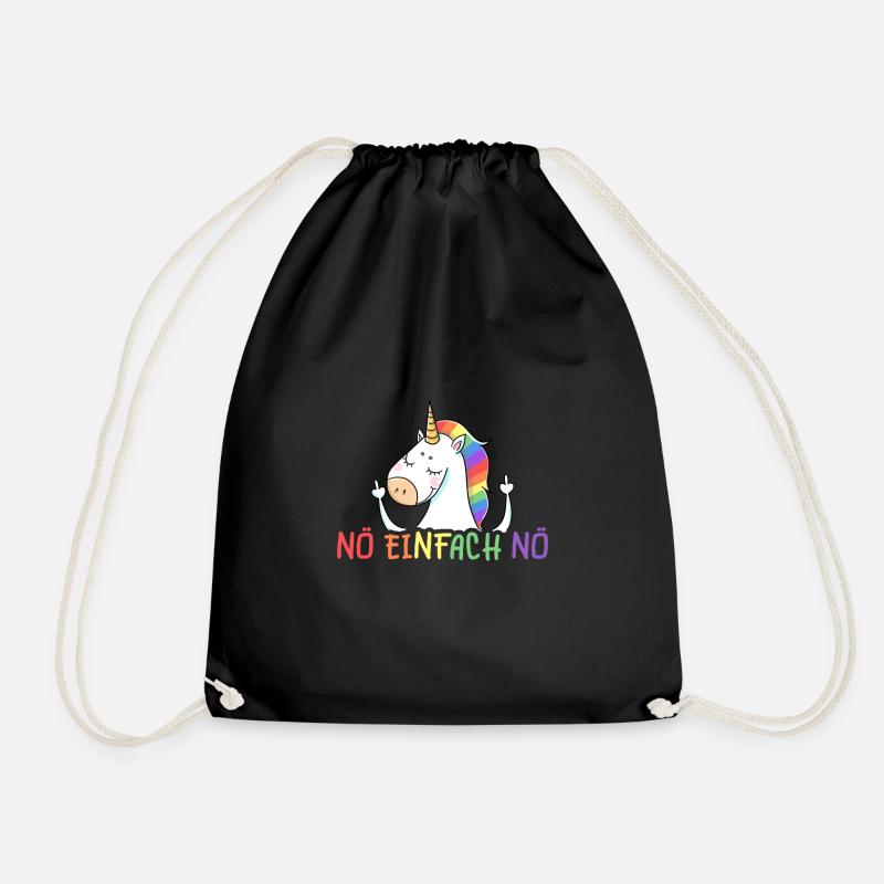 Nö einfach Nö - Turnbeutel - Schwarz