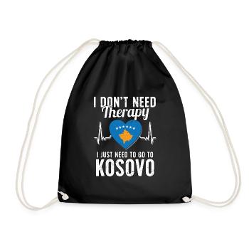Kosovo flag I Kosovan Souvenirs - Sac de sport léger - noir - Devant