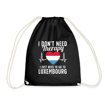 Luxembourg flag I Luxembourg Souvenirs - Sac de sport léger - noir - Devant