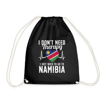 Namibie flag I Namiben Souvenirs - Sac de sport léger - noir - Devant