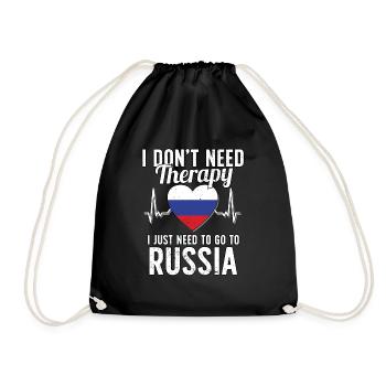 Russia flag I Russian Souvenirs - Sac de sport léger - noir - Devant