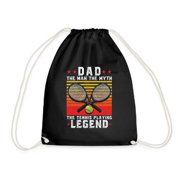 La légende du tennis - Sac de sport léger - noir - Devant