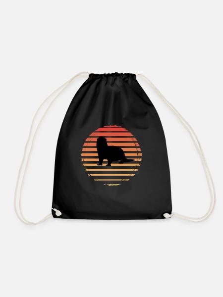 otter - Drawstring Bag - black