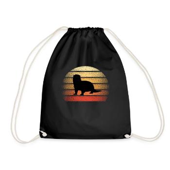 Loutres - Sac de sport léger - noir - Devant