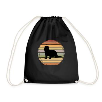 Loutres - Sac de sport léger - noir - Devant