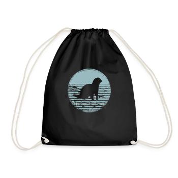 Loutres - Sac de sport léger - noir - Devant