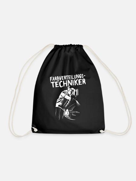 Lackierer Autolackierer Farbverteilungstechniker - Turnbeutel - Schwarz