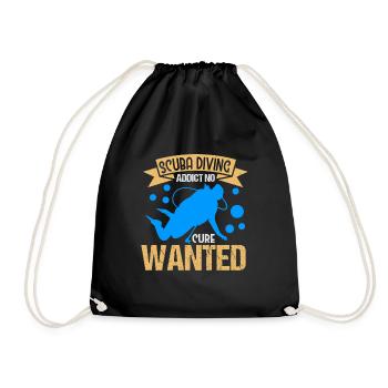Plongée sous marine en vacances - Sac de sport léger - noir - Devant