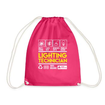 Techniciens de lumière - Sac de sport léger - fuchsia - Devant