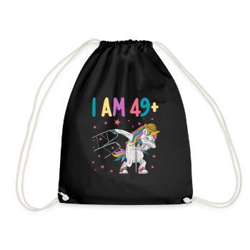 50 ans de licorne J’ai 49 ans+ 50 ans - Sac de sport léger - noir - Devant