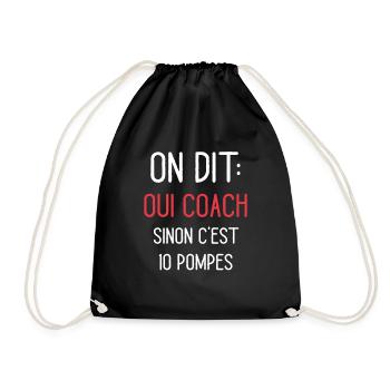 On Dit Oui Coach Humour Coaching Sportif - Sac de sport léger - noir - Devant