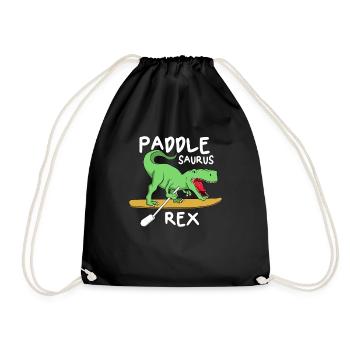 Paddle Saurus Rex SUP Dino Paddle Boarding Stand - Turnbeutel - Schwarz - Vorne