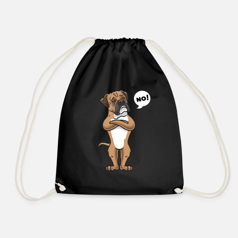 Sturer Continental Bulldog Hund - Turnbeutel - Schwarz