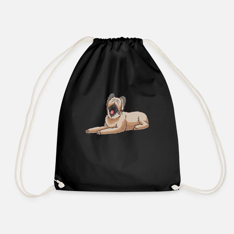 chien briard - Sac de sport léger - noir