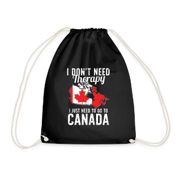 Canada flag I Canadian Souvenirs - Turnbeutel - Schwarz - Vorne