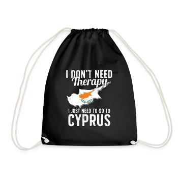 Drapeau de Chypre I Souvenirs de Chypre - Sac de sport léger - noir - Devant
