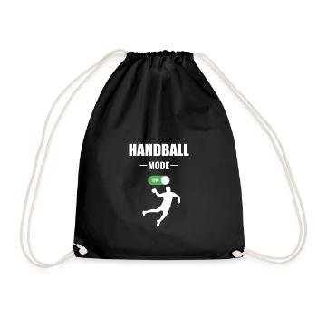 handball mode on - Sac de sport léger - noir - Devant