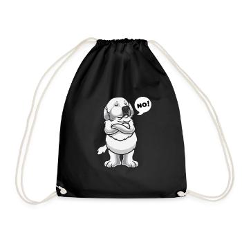 Chien de Montagne des Pyrénées Chien Pyrénéen - Sac de sport léger - noir - Devant