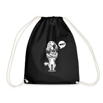 Sturer English Setter Dog - Drawstring Bag - black - Front