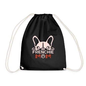 French bulldog frenchie mom - Sac de sport léger - noir - Devant
