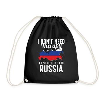 Russia flag I Russian Souvenirs - Sac de sport léger - noir - Devant