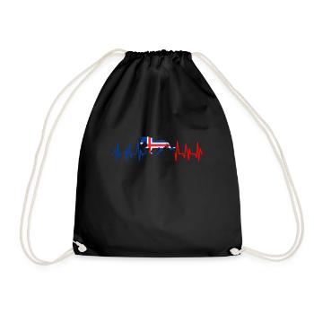 Island pferdr geschenk Cheval Pony Tölt Iceland Horse - Sac de sport léger - noir - Devant