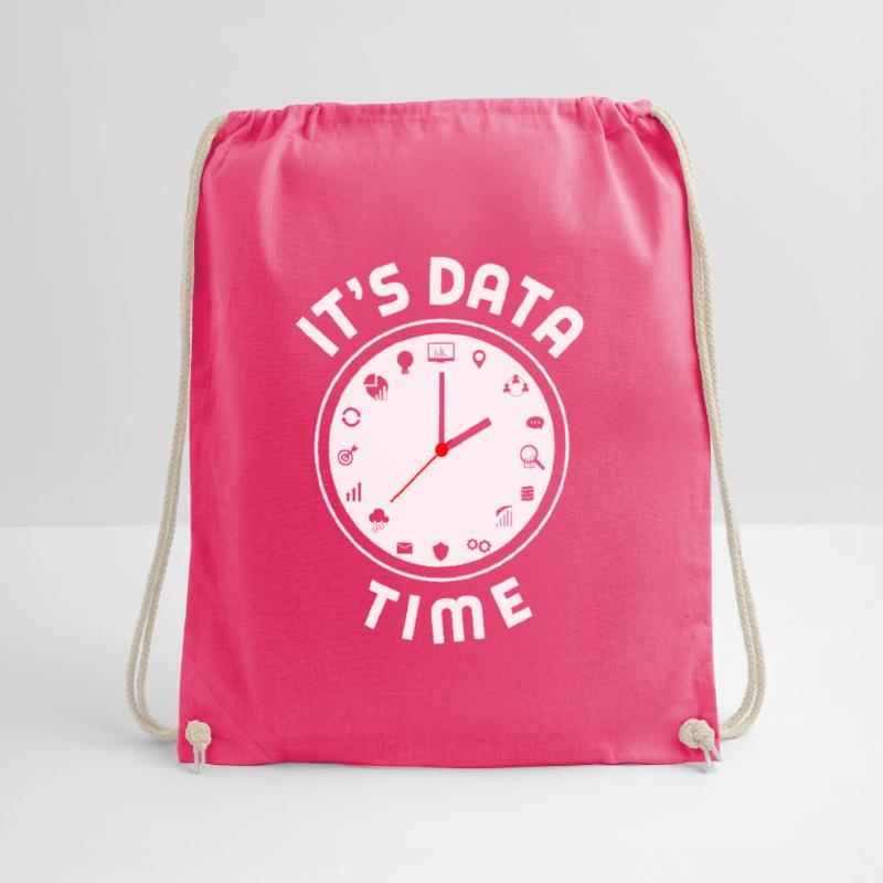 Data Engineering Data Analytics It's Data Time Drawstring Bag