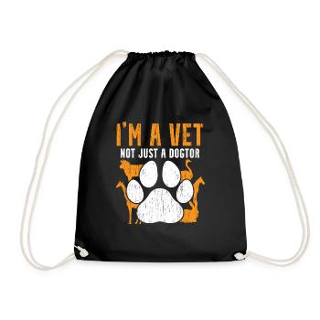 Je ne suis pas seulement dogtor. - Sac de sport léger - noir - Devant