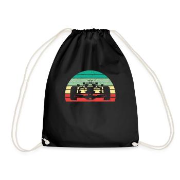 Race race track car racing Grandprix Motorsport - Drawstring Bag - black - Front