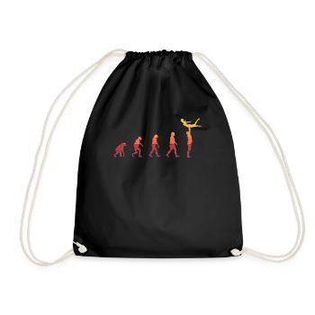 Acrobatics Gymnastic Evolution of Acrobatics - Drawstring Bag - black - Front