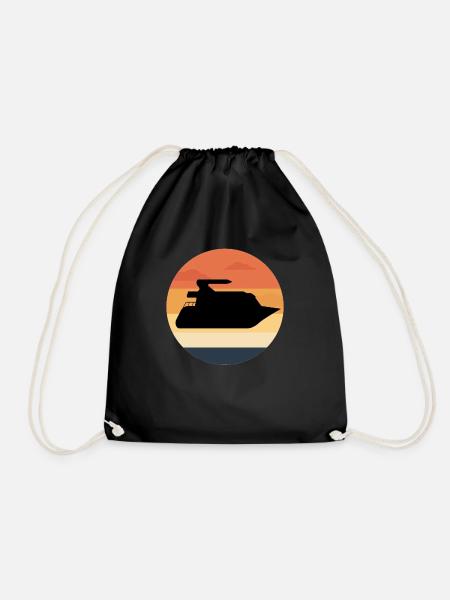 Bateau bateau bateau bateau bateau - Sac de sport léger - noir