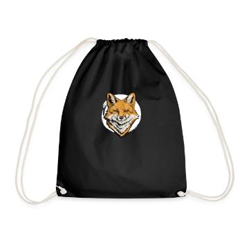 Renard I Renard Sauvage sauvage chasse motif pour les chasseurs - Sac de sport léger - noir - Devant