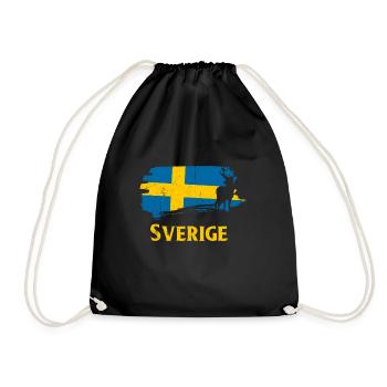 Suède - Sac de sport léger - noir - Devant