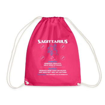 Sagittaire Astrologie - Sac de sport léger - fuchsia - Devant