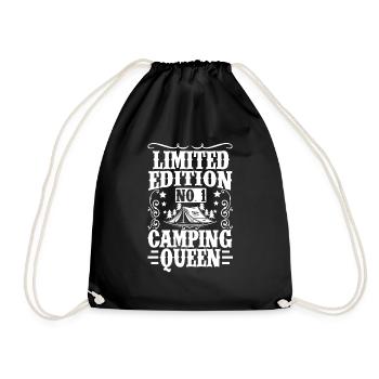 Tent Camper Mom Limited Edition - Drawstring Bag - black - Front
