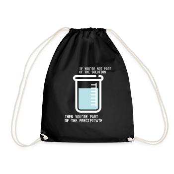 Solution chimiste chimie cadeau science - Sac de sport léger - noir - Devant
