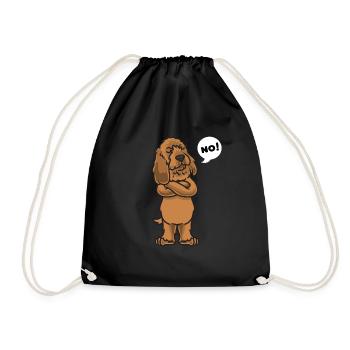 Sturer Basset Fauve de Bretagne Dog - Drawstring Bag - black - Front