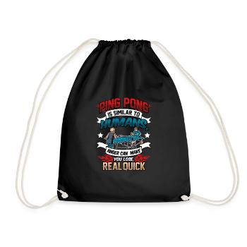 Ping Pong ping-pong - Sac de sport léger - noir - Devant
